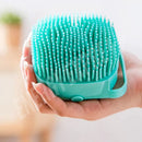 Escova de banho para Cachorro e Gato em Silicone com Reservatório para Água e Sabão